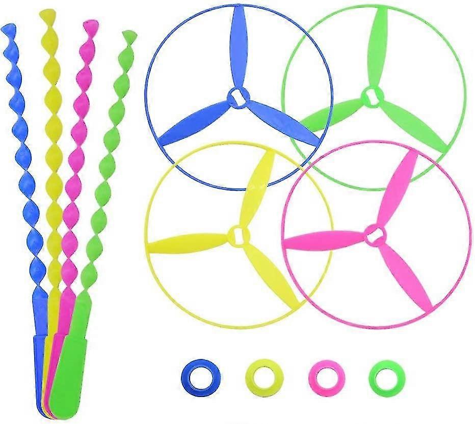 Twisty Pull String Flying Saucers/helicopters, 40 Pcs