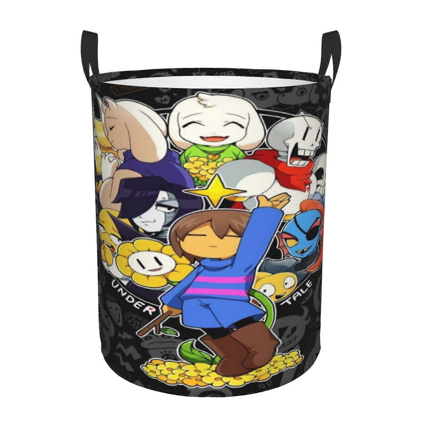 Undertale Sans 3D Grafische Vlam Wasmand Brand Vlam Kleding Hamster Opslag Met Handvat-SYS29002