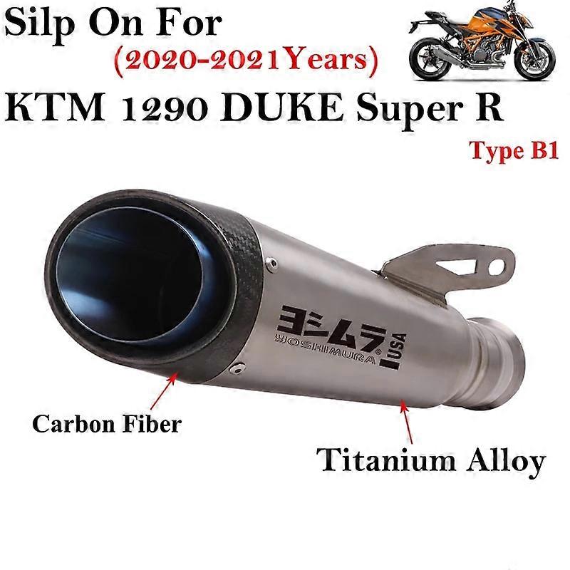 Escape-System für Motorräder, Schalldämpfer aus Titan-Carbonfaser für KTM1290 Super DUKE 1290 R 2020 2021 2022