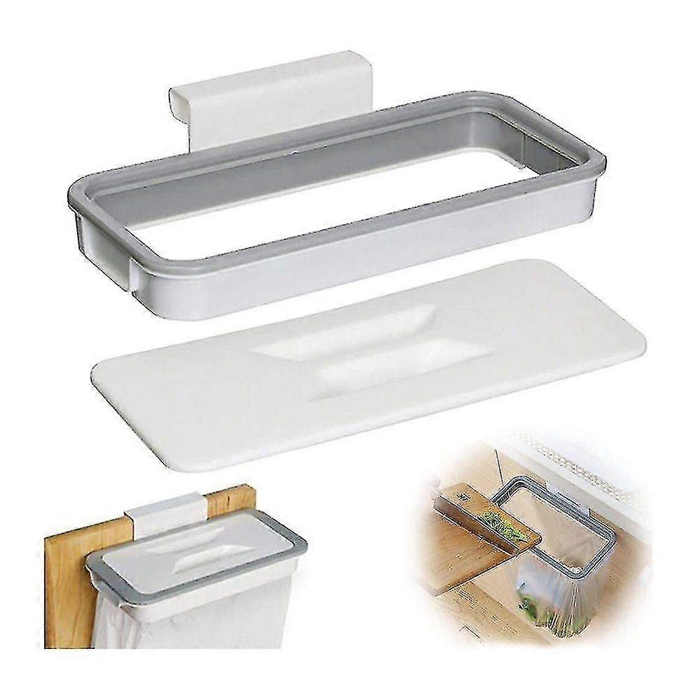 Closet Trash Can 1 X Garbage Bag Holder Handy Garbage Bag Holder Hanging Basket Portable With Lid