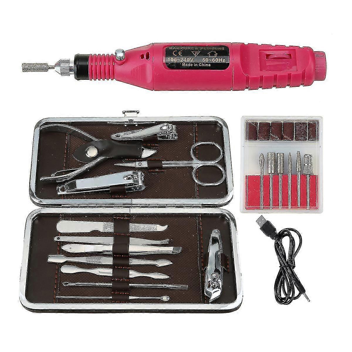 Electric Machine Manicure Nail Drill Pedicure Portable Nail Buffer File