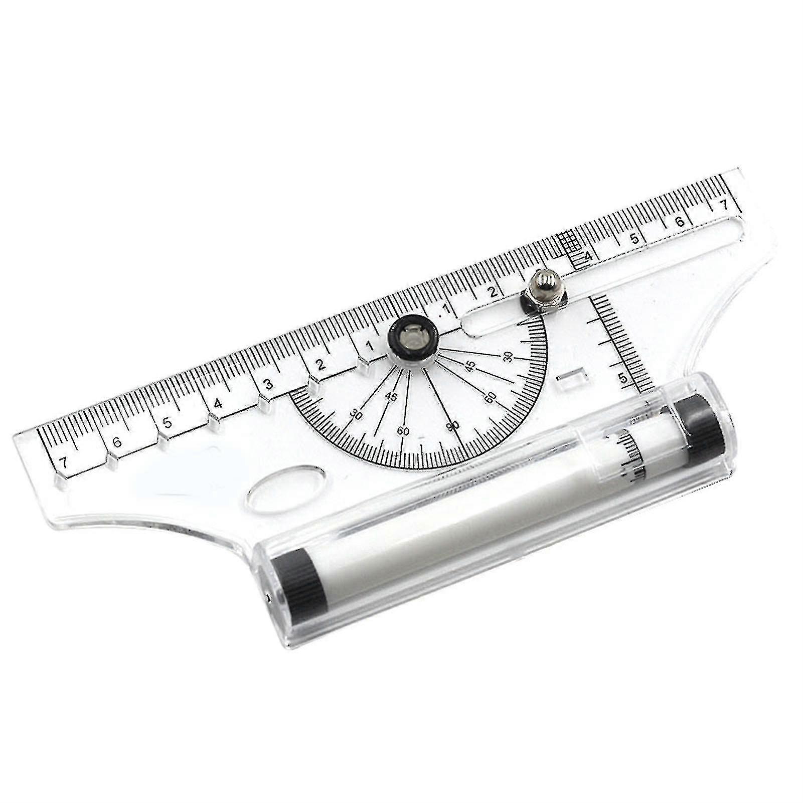 Multifunctional Drawing Ruler Portable Universal Parallel Ruler Practical Measuring Tool For School