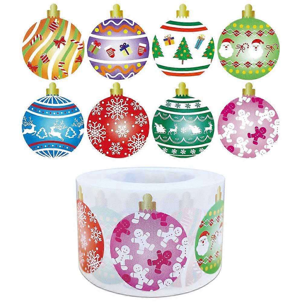 Aiyuego 100-500Pcs Merry Christmas Stickers Christmas Theme Seal Labels Stickers For DIY Gift Baking