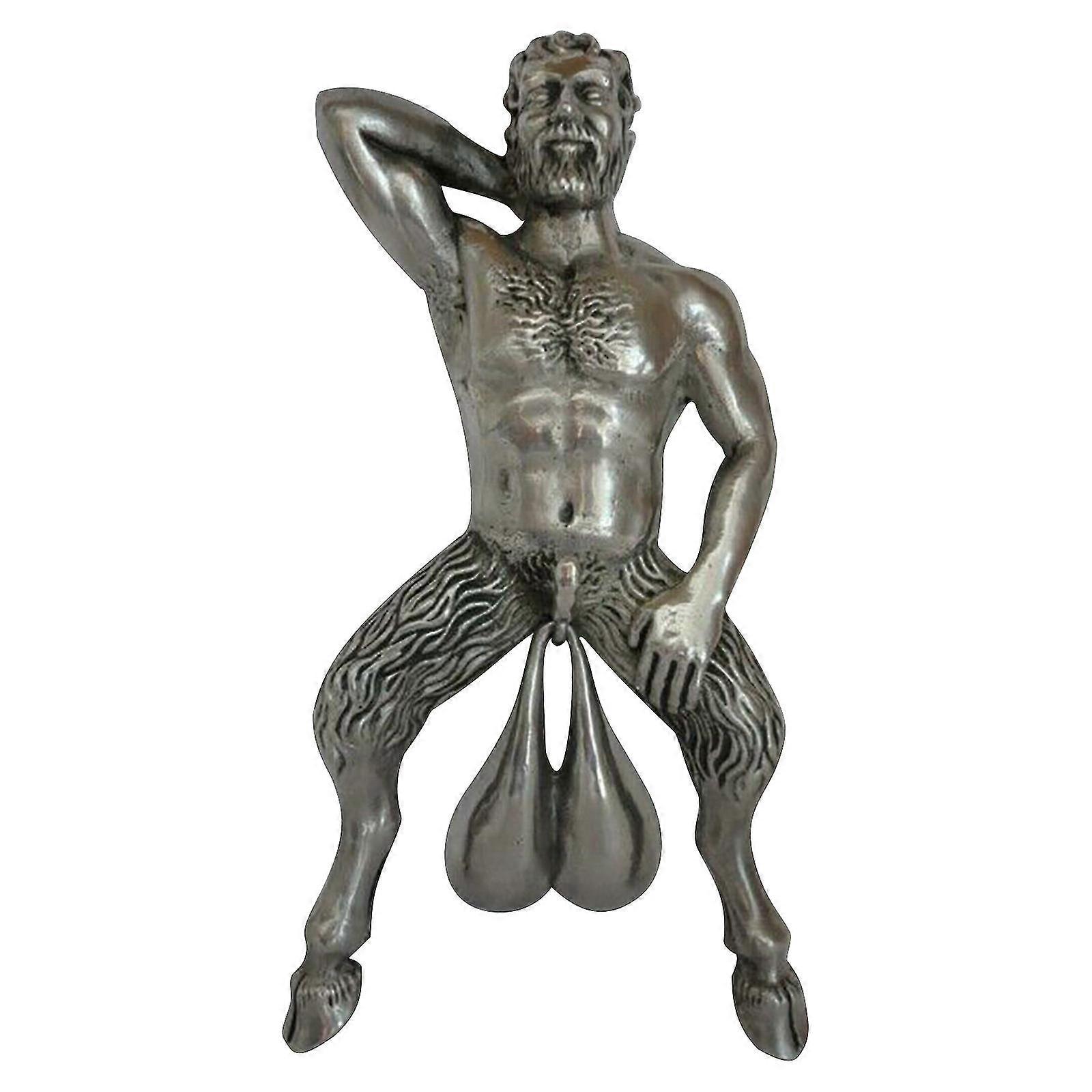 特別なドアノッカーペンダントホームデコレーションを持つ面白い老人