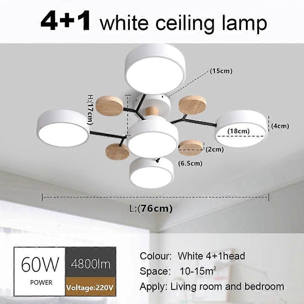 Jelivey Plafonnier LED scandinave lustre de salon chambre à coucher cuisine salle à manger plafonnie