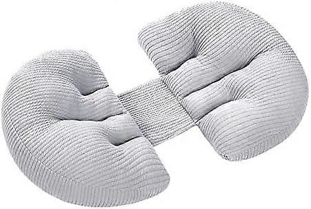 Oreiller de maternité en forme de coin, oreiller de maternité en forme de U, oreiller de couchage de côté de maternité doux ventre taille coussin de soutien abdominal multifonctionnel ma