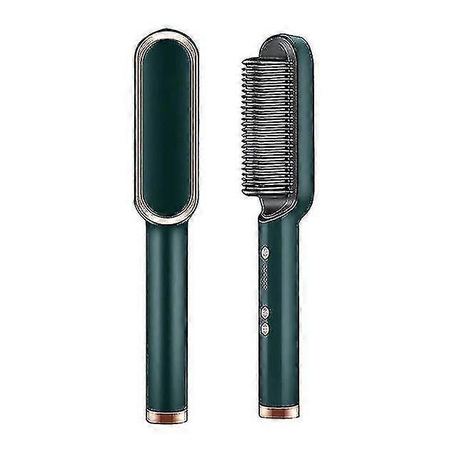 فرشاة مستقيم الشعر متعددة الوظائف 2 في 1 تسخين الشعر الساخن فرشاة فرشاة مكافحة الحرق الحديد استقامة فرشاة أدوات ستايلر