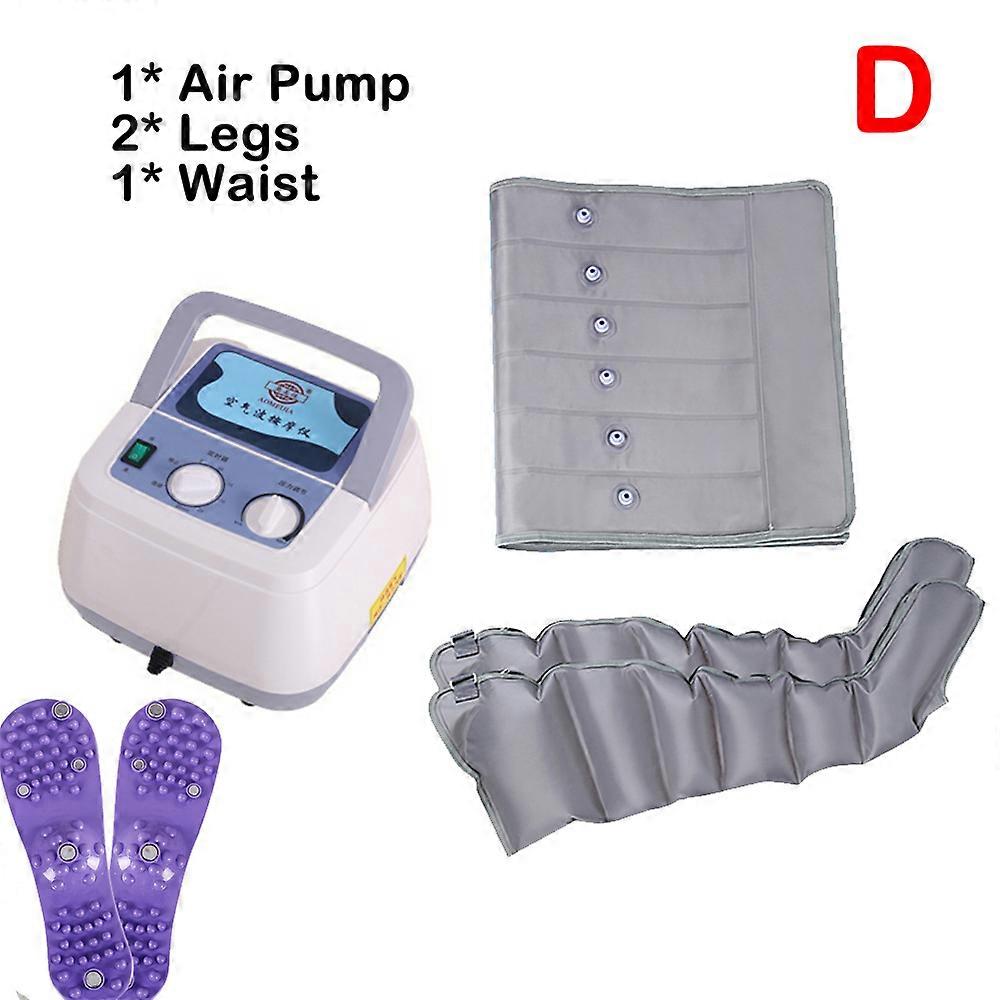 6セクション電動空気圧縮レッグマッサージャーウエストアームレッグラップフットアンクルカーフマッサージマシン鎮痛促進血液