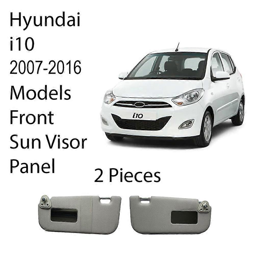 Hyundai i10 Interior Sun Visor 2007 2016 Car Sun Protection Left Right Suit Make Up Mirror Car Accessories Replacement Gray Auto