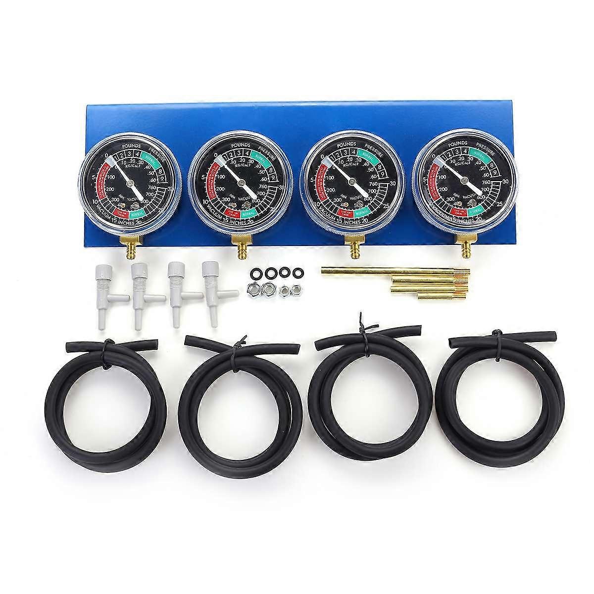 2pcs/4Pcs Motorcycle Carburetor Vacuum Gauge Balancer Synchronizer Tool W/Hose Kit For Honda/Yamaha/Suzuki/Harley