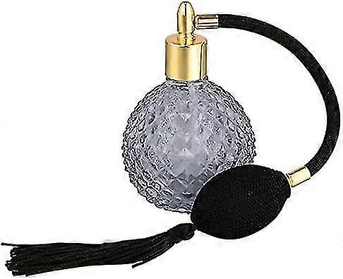 100ml glass empty perfume spray bottle, glass bottle atomizer diffuser (black)