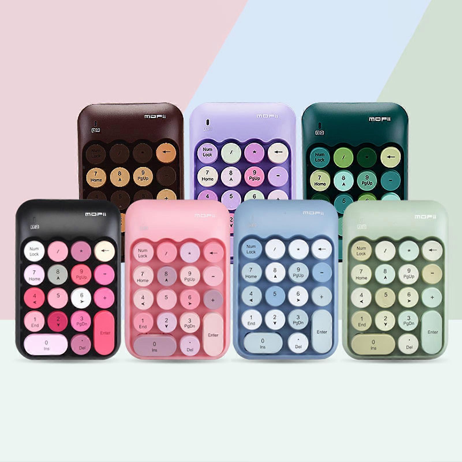 2.4G Wireless 18 Keys Keyboard Space Saving Compact Size Keyboard Suitable for Laptop Desktop