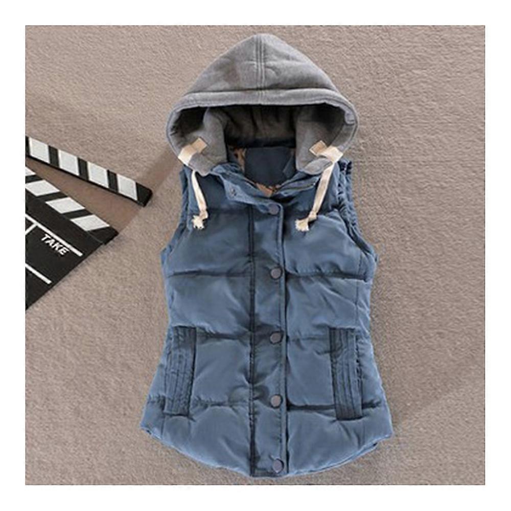 Rongzhan Étudiante d’hiver Femme Short Baseball Coat Down Coat Course Design bleu royal M