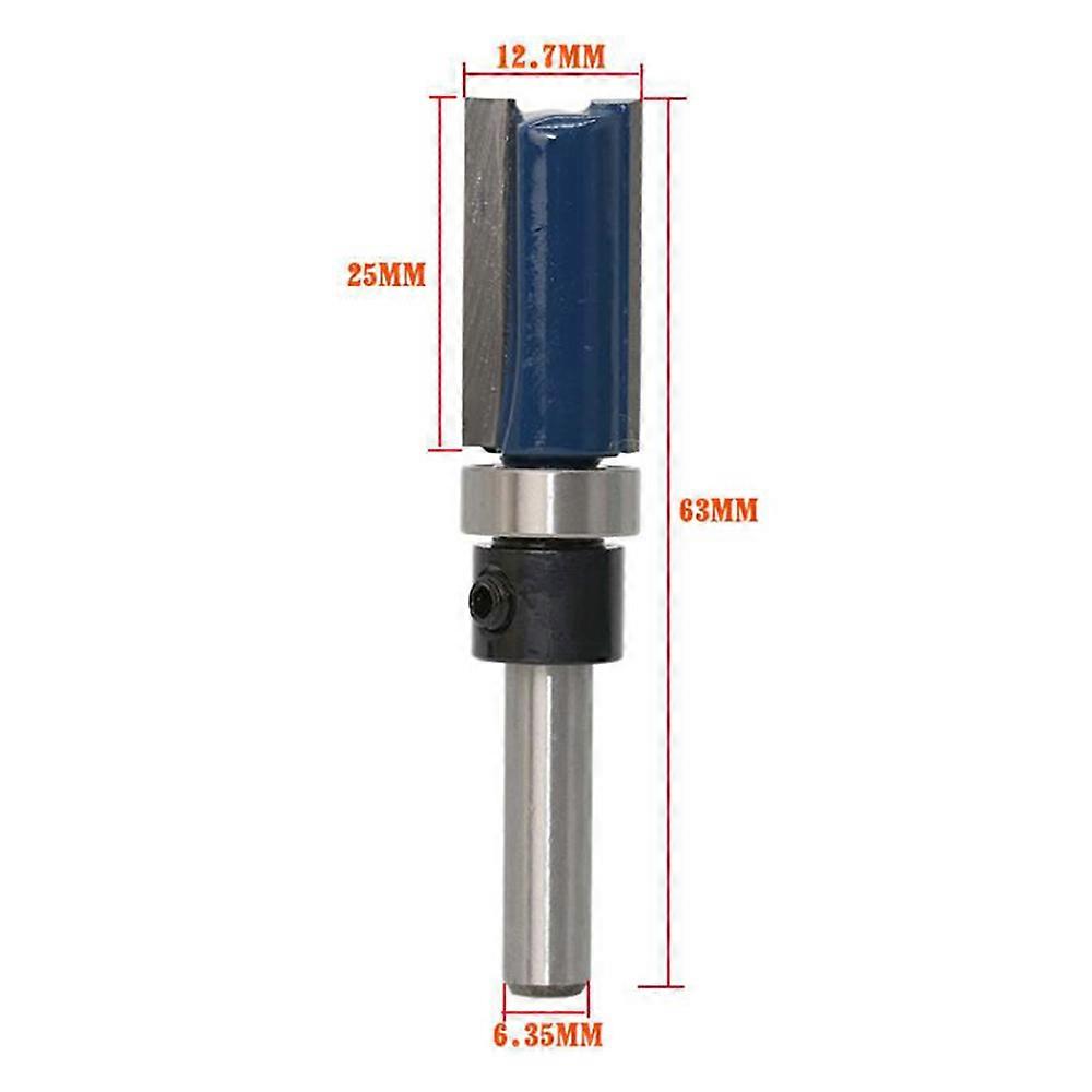 1/4" Shank Pattern/Flush Trim Router Bit Woodwork Tongue and Groove Set Slotting Tool