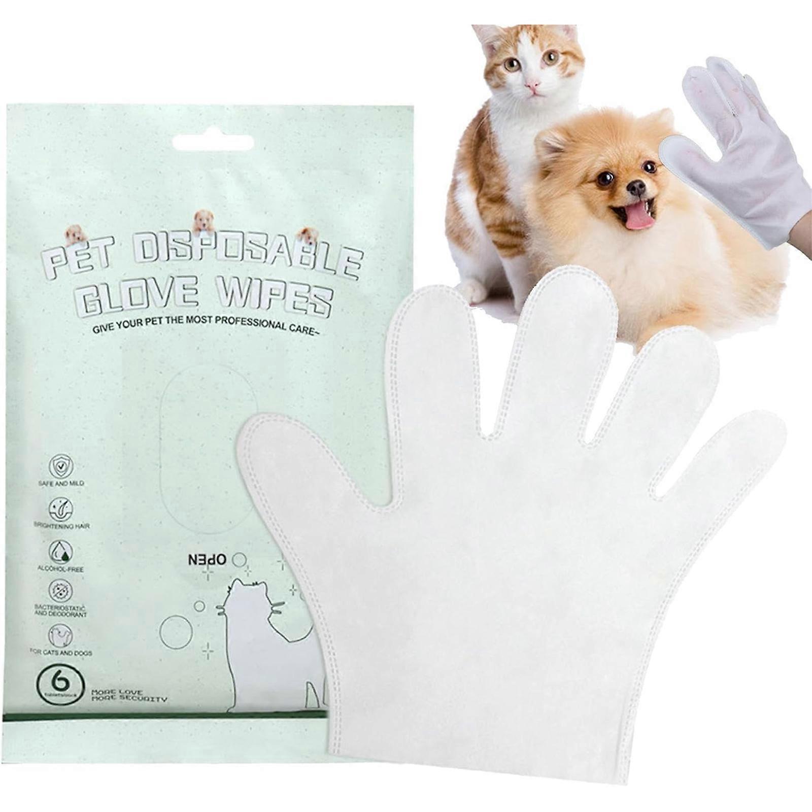 Pet Wipes, Wipes Gloves for Pet Grooming, Grooming Wipes Dog