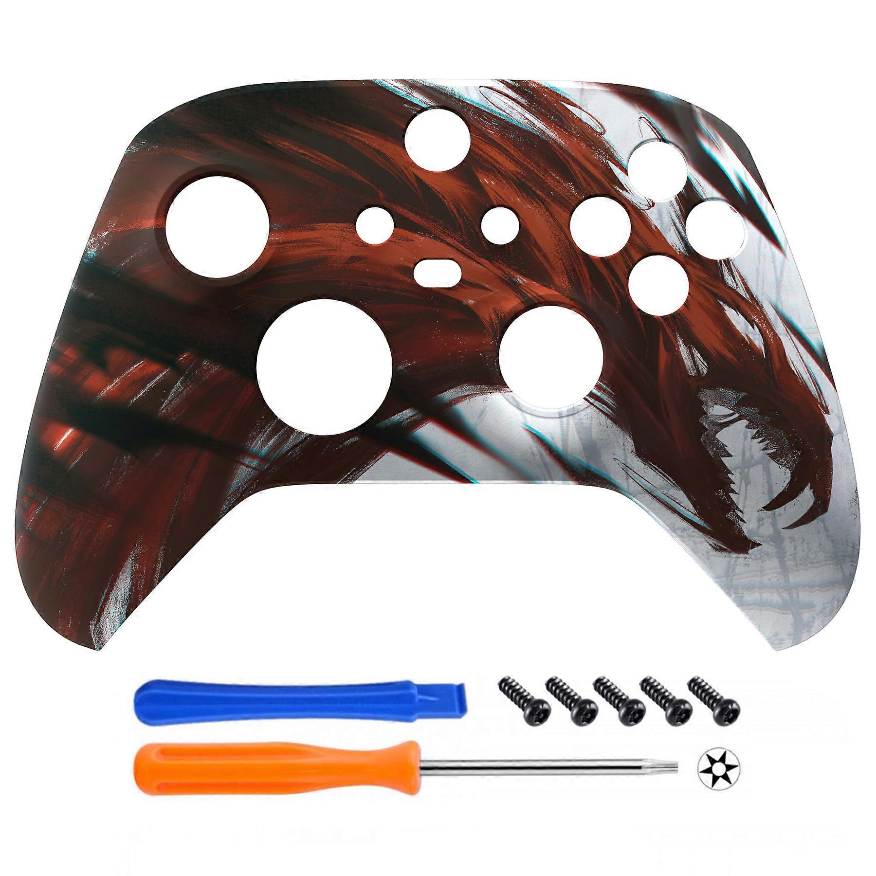Custom Pattern Soft Touch Front Housing Shell Cover Faceplate for Xbox Series X/S (Xbox Core) Controller