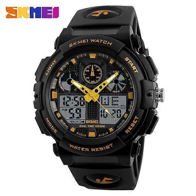 SKMEI Marque De Luxe Hommes Montres De Sport Numérique Led Sport Montres-Bracelets 50m Résistant À L’eau Relogio Masculino Pour Hommes Montre À Quartz