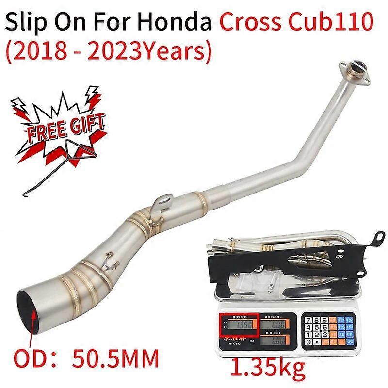 Redkid Slip For Honda Cross Cub110 CC110 2018 - 2023 Motorcycle Exhaust Escape Systems Modified Side