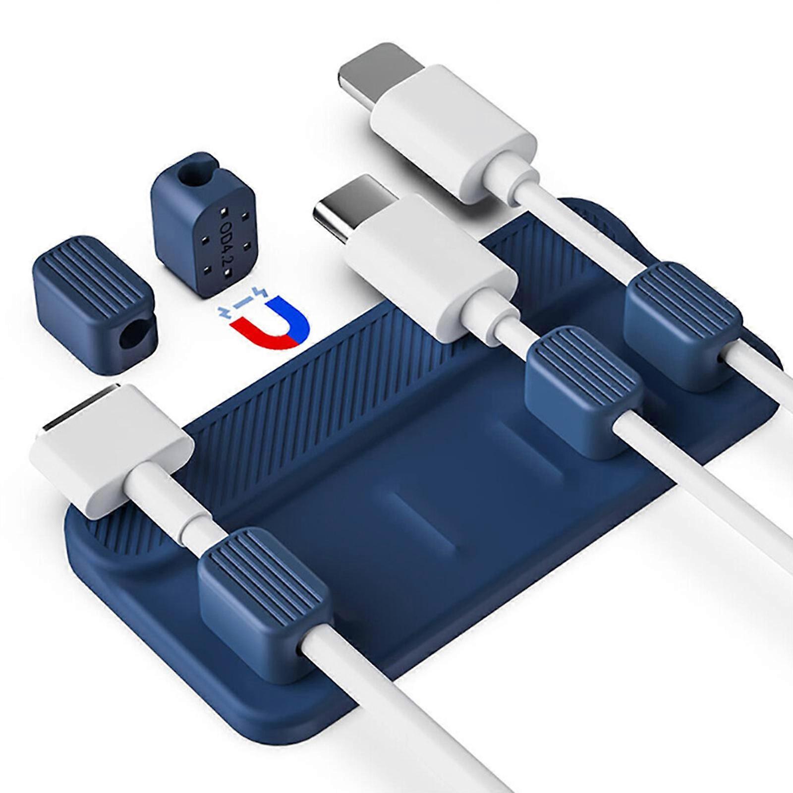 Cable Management, Magnetic USB Cable Holder, Desktop Multipurpose Cord Keeper