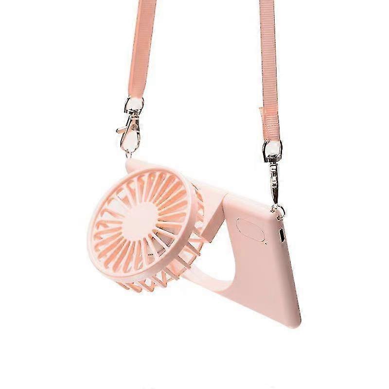 Portable Usb Personal Fan With 3 Speeds (pink)
