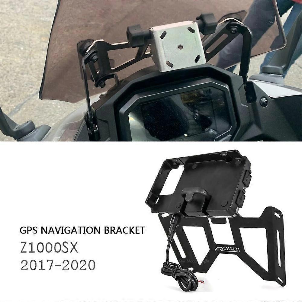 الزجاج الأمامي للدراجات النارية GPS حامل الهاتف حامل الملاحة حامل مؤيد لكاواساكي النينجا Z1000SX Z 1000 SX 2017-2020