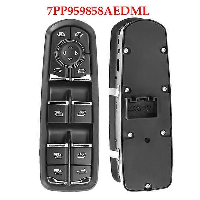 Car Window Control Switch Panel Driver Side Button with Child Lock For Porsche Panamera Cayenne Macan 7PP959858MDML / RDML/ CDML
