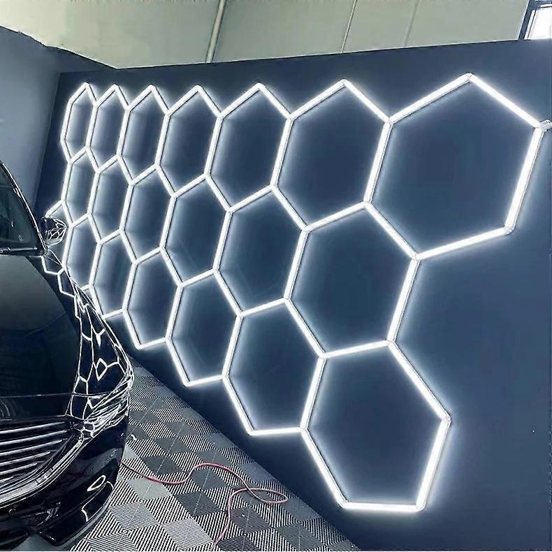 3.5*10M Best Selling Automobile Spa Workshop Garage Ceiling Lamp Hexagon Lighting Detailing Inspection Light