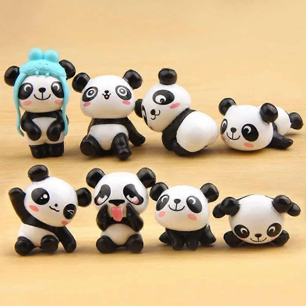 Creative Panda Decoration 8 Three-Dimensional Toy Model Cake Decoration Car Interior