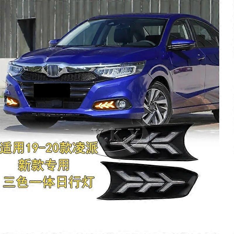 LED Daytime running lights For HONDA CRIDER 2019 2020 XSE SE auto flexible Drl with turn signals for cars fog lights headlights