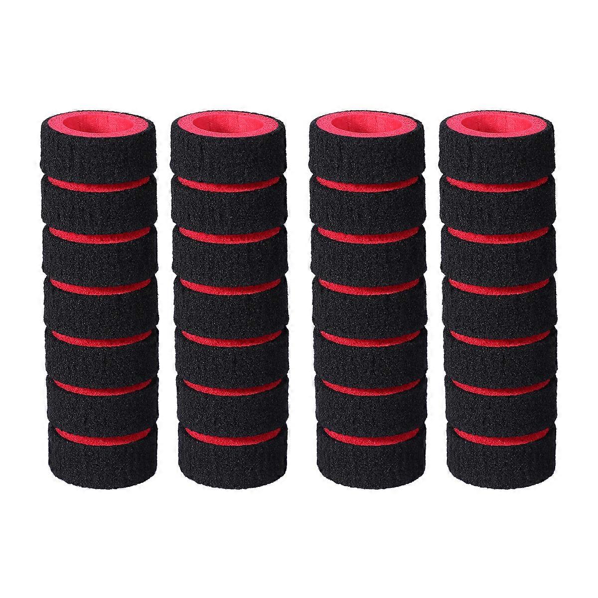2 Pair Handlebar Cover Handle Bar Grips Sponge Non-Slip Handle Grips for Bike Racing Motorcycle (Red)