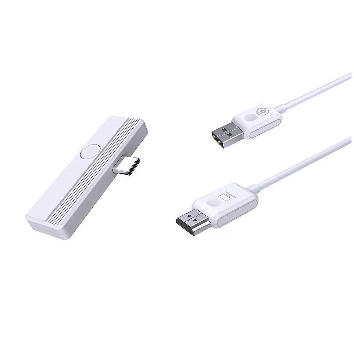 Wireless USB C to -Compatible Display Adapter Screen Mirror Cast Extend for Laptop Smart Phone to TV Projector