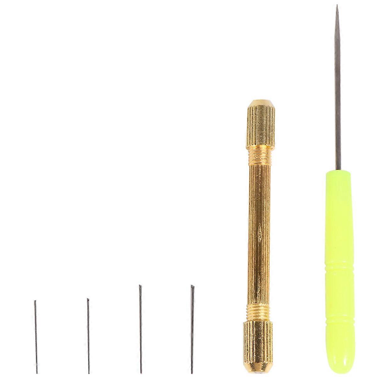 6 PCS Make Kit Hook Crochet Needles Rooting Needles Loop Needle Hook Crochet Needles