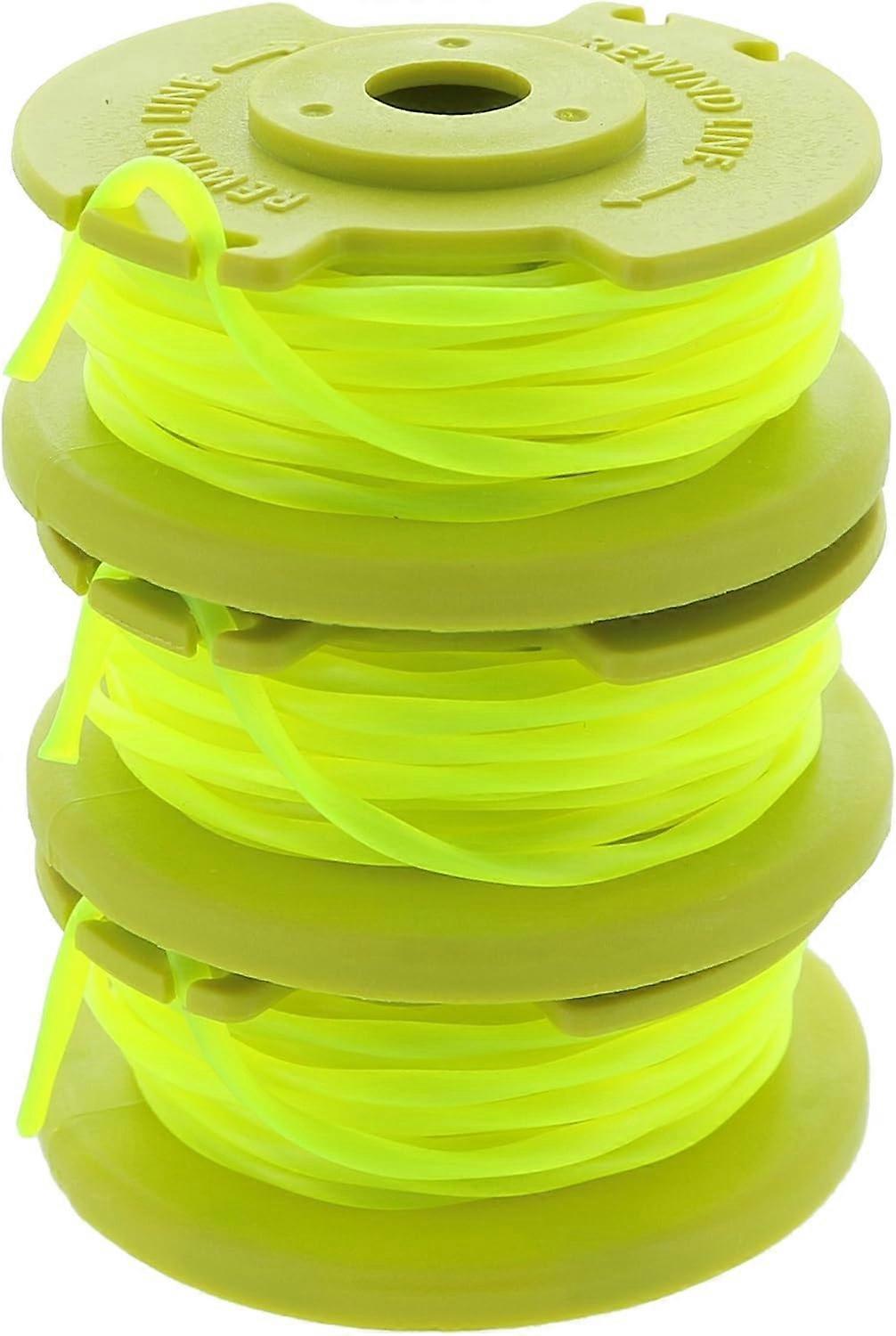 Ryobi Twisted Line and Spool Replacement for Ryobi 18V 24V 40V Cordless Trimmers (3 Pack)