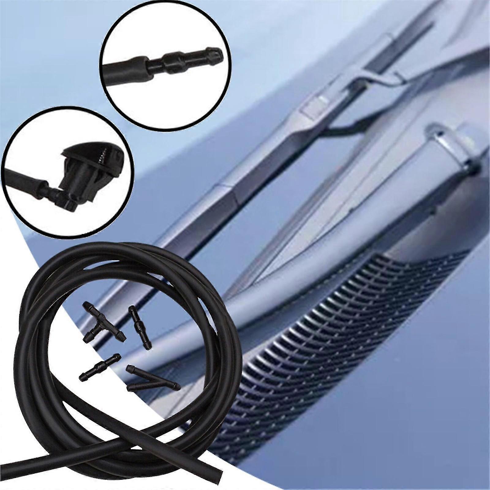 5-piece Windshield Hose, Wiper Nozzle, Mist Washer Hose With Nozzle Kit