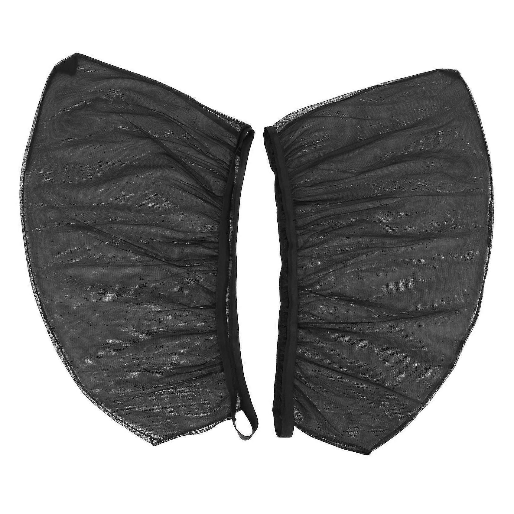 2pcs Universal Car Window Sun Shade Breathable Mesh Uv Protection
