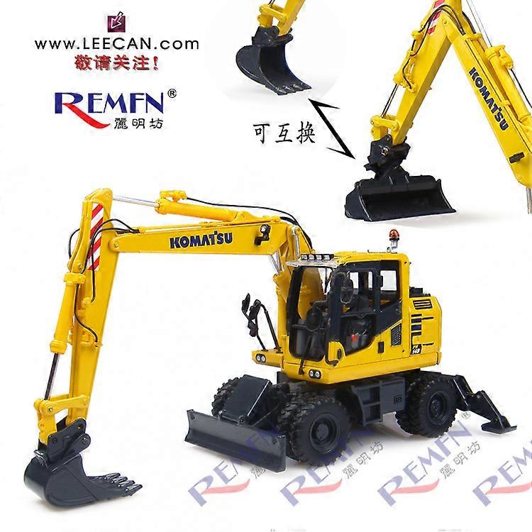 [uh] 1:50 Komatsu PW148-10 Retroexcavadora Multifuncional Tipo de Rueda Aleación Modelo 8083