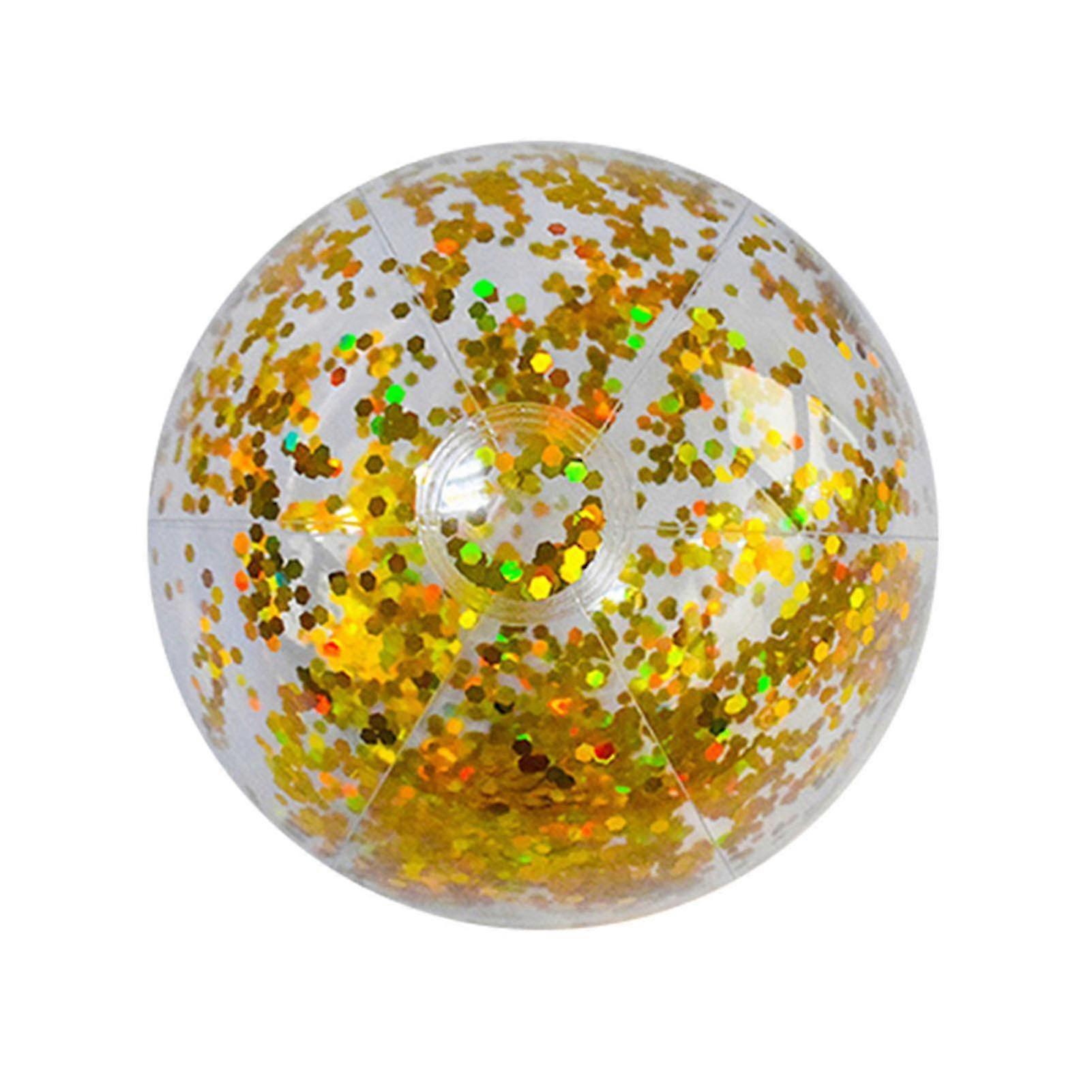 24\/16\" Large Inflatable Glitter Pool Beach Ball For Summer Beach Pool Party"