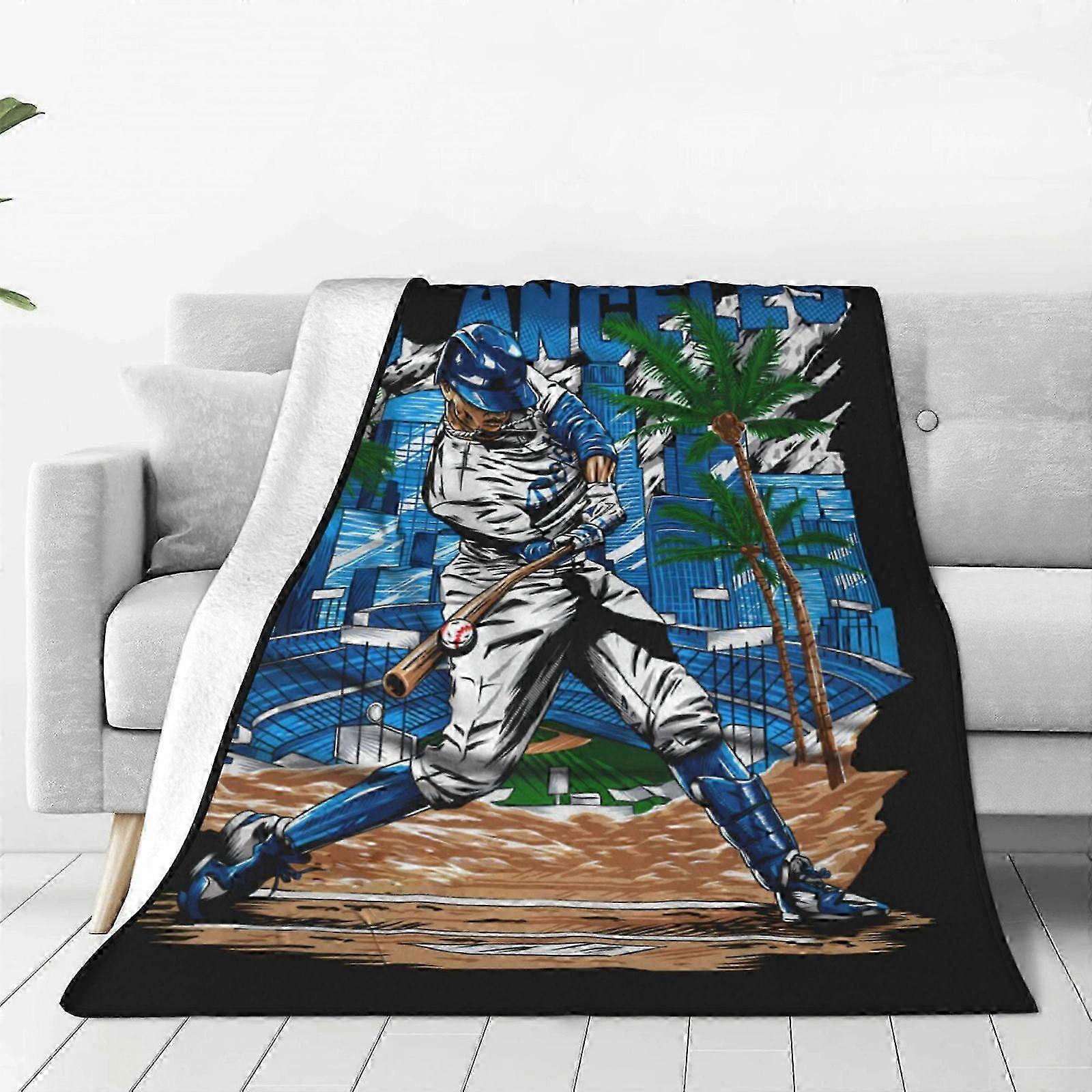 t4328 Blanket LA # Mookie Betts Blanket X,Throw Blankets Flannel Sleep Cozy Lightweight UltraSoft Micro Blankets Fo Blanket bn4328