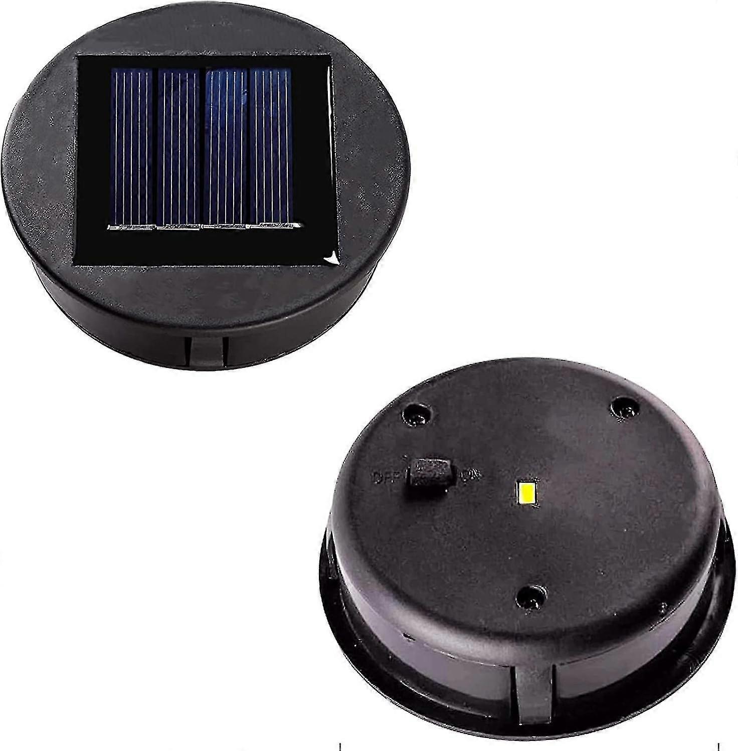 2 Pack Solar Lights Replacement With Led Bulbs, Solar Panel, Replacement Cover, Replacement Bulb For Hanging Lanterns, Diy For Led Solar Lights-yuyu