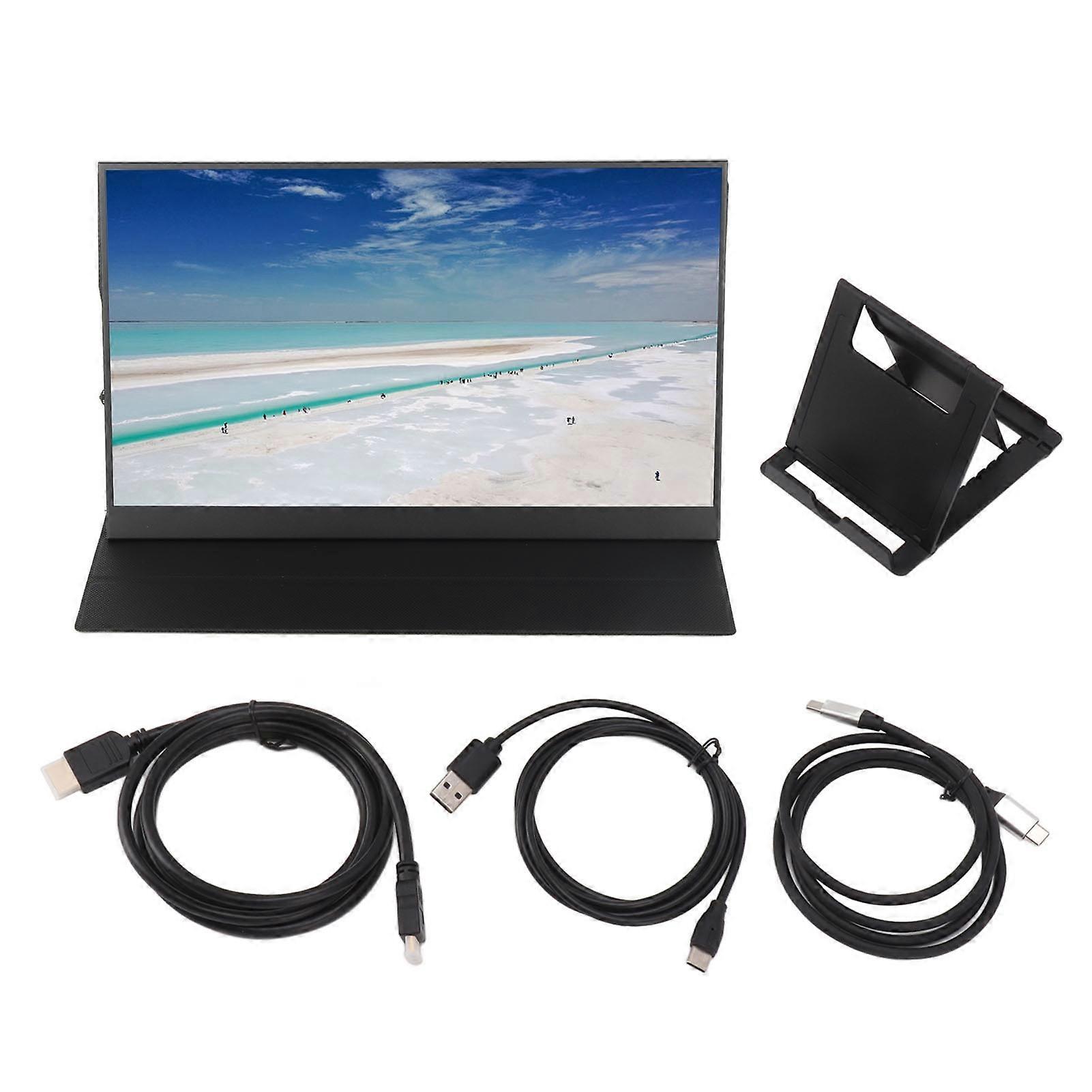 17.3 Inch 1080P Portable Monitor HD Multimedia Interface Type C Monitor for Mobile Phone Computer Gaming Devices Electronic Sports