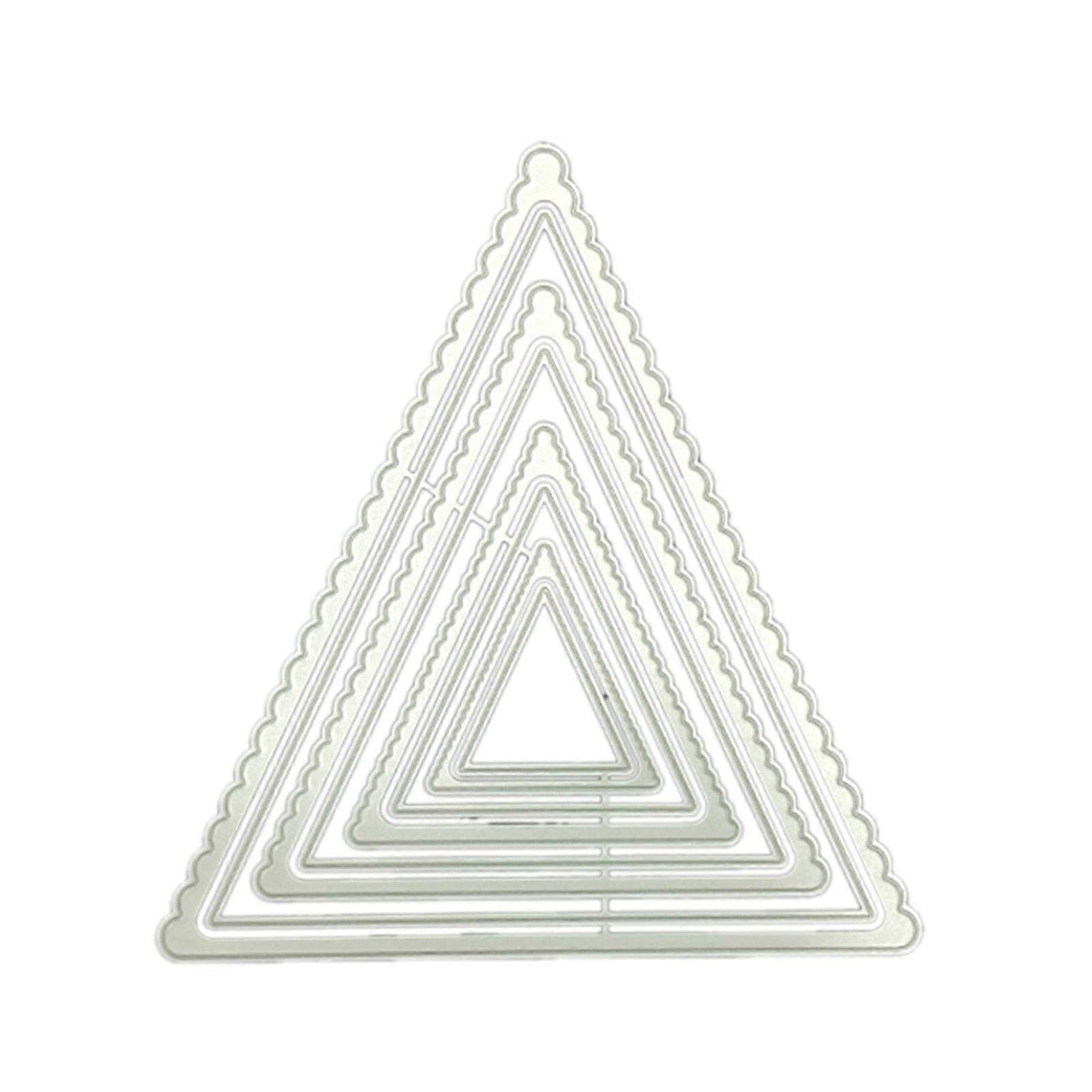  for Triangle Wave Cutting Die Frame Stencil Template Embossing for DIY Gift Boy