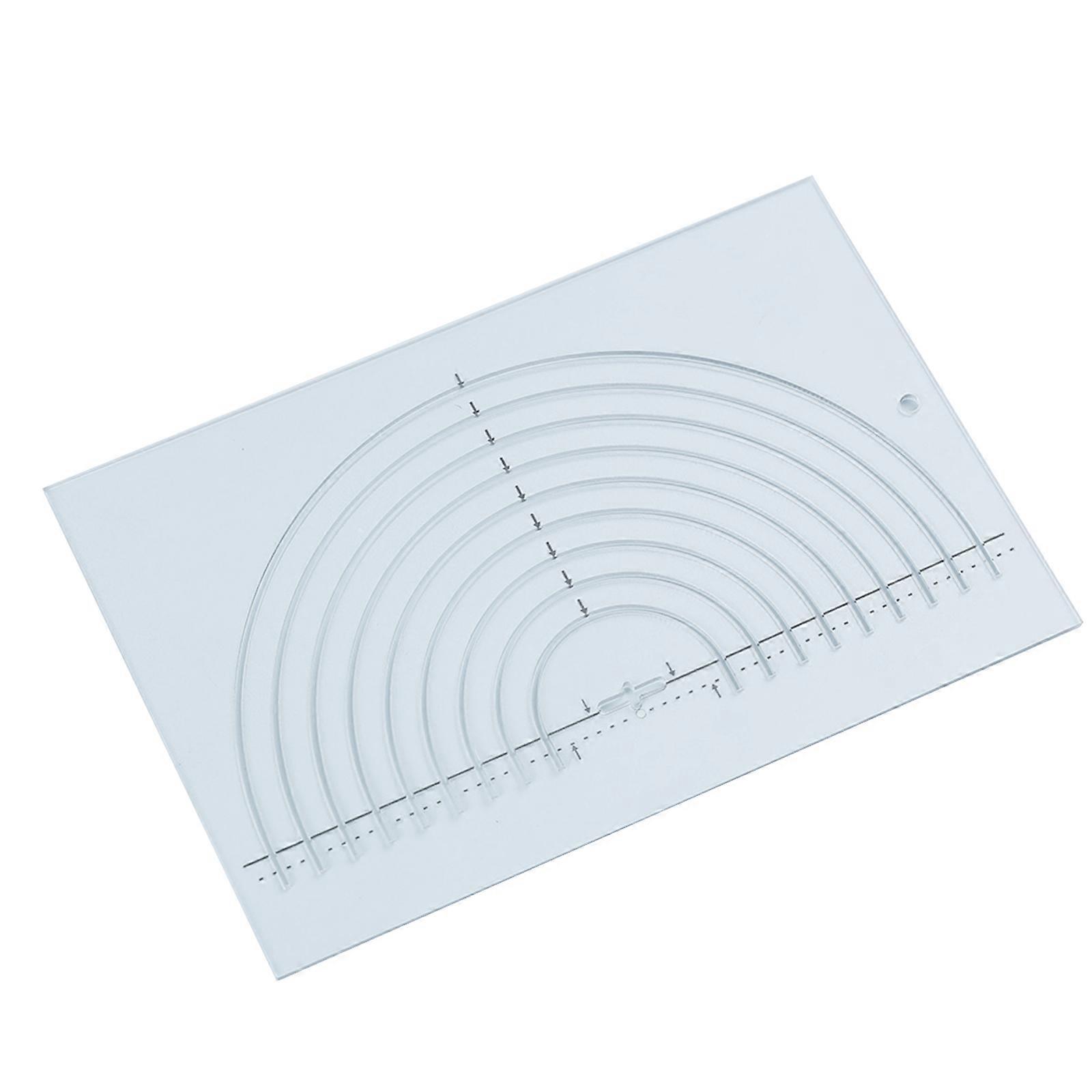  Semicircle Acrylic Patchwork Sewing Tailor Ruler Measure Tailor Supplies