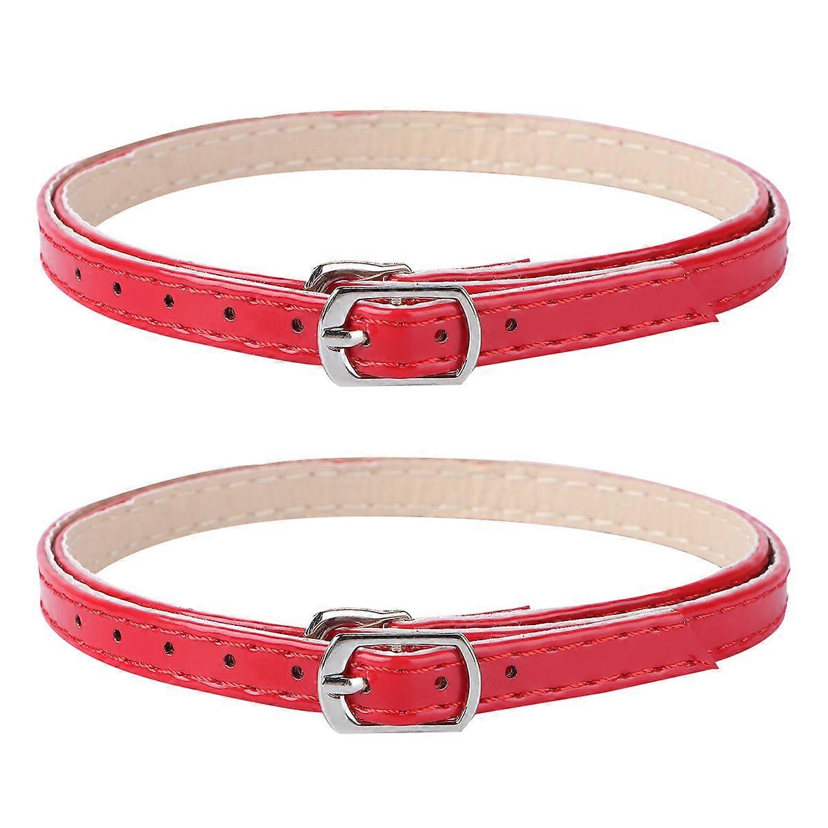 1Pair Anti-Loose Detachable Ankle Straps Cross Design High Heel Shoelace