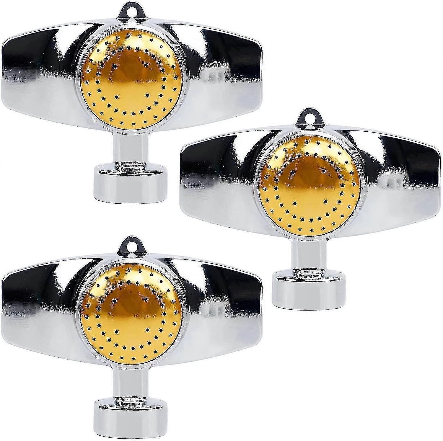3 Pack Metal Spot Sprinkler, 360 Degree Square Circle Pattern Sprinkler