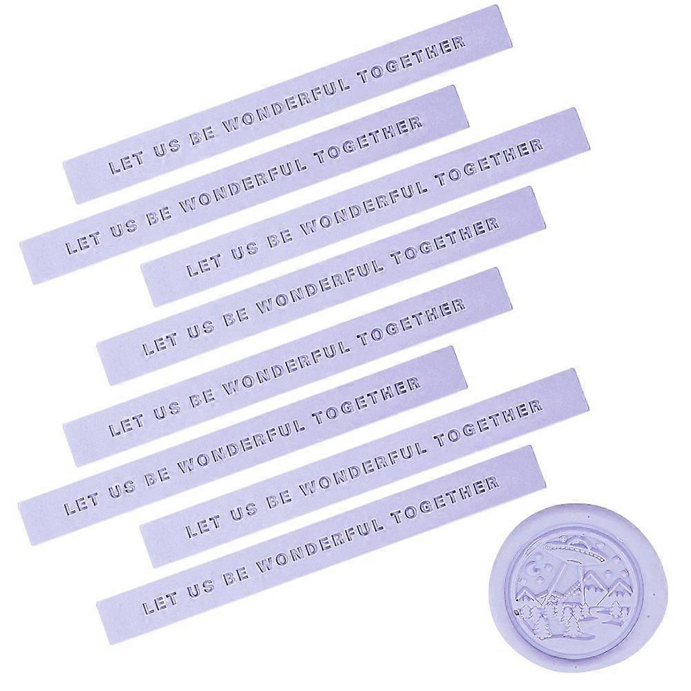 Sealing Wax Sticks without Wicks for Wax Seal Stamp with Word Medium Purple 99x10x10mm