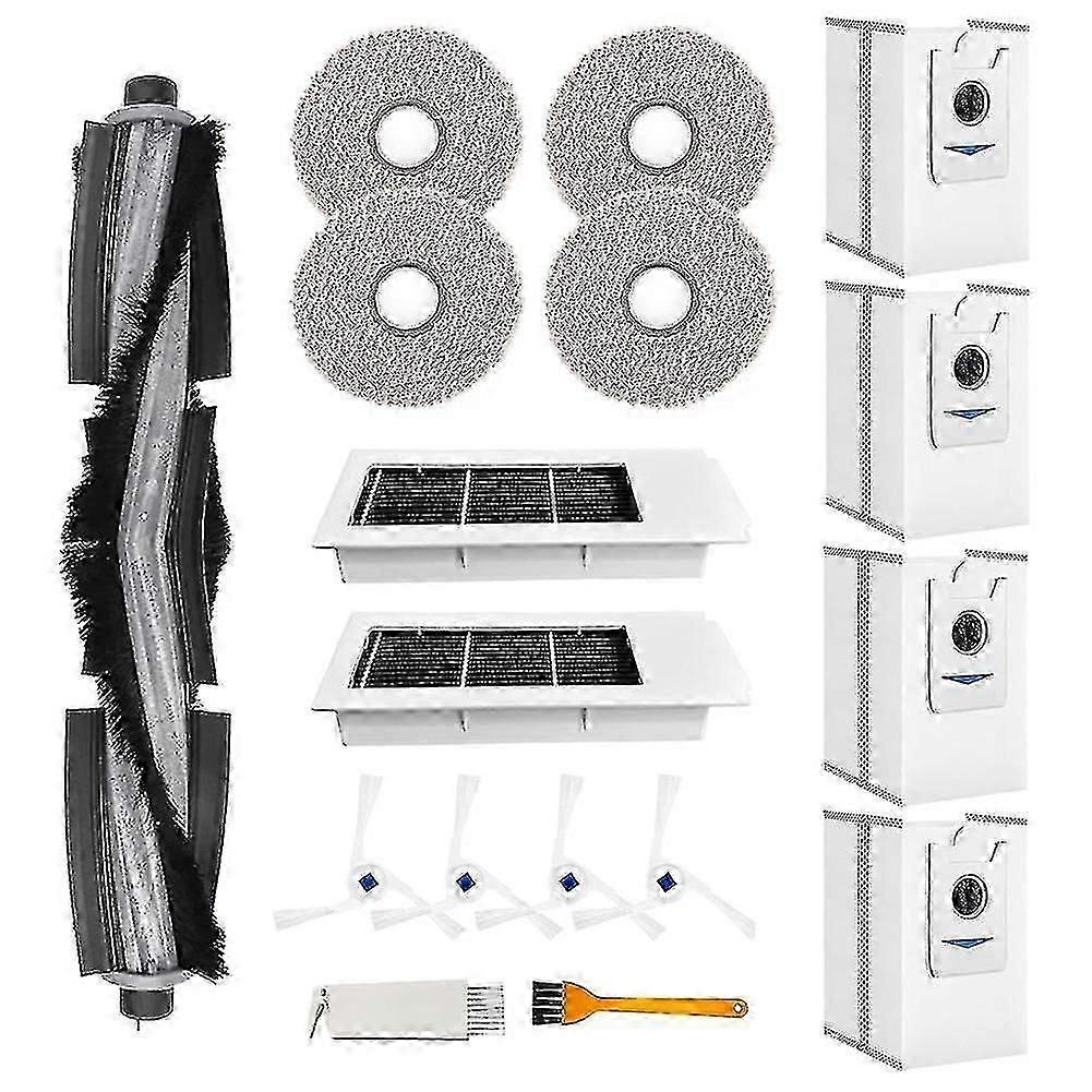 Replacement Kit for Deebot X2 Omni /X2 /X2 Pro /DEX86 Robot Vacuum Cleaner,Main Brush,Side Brush Boris