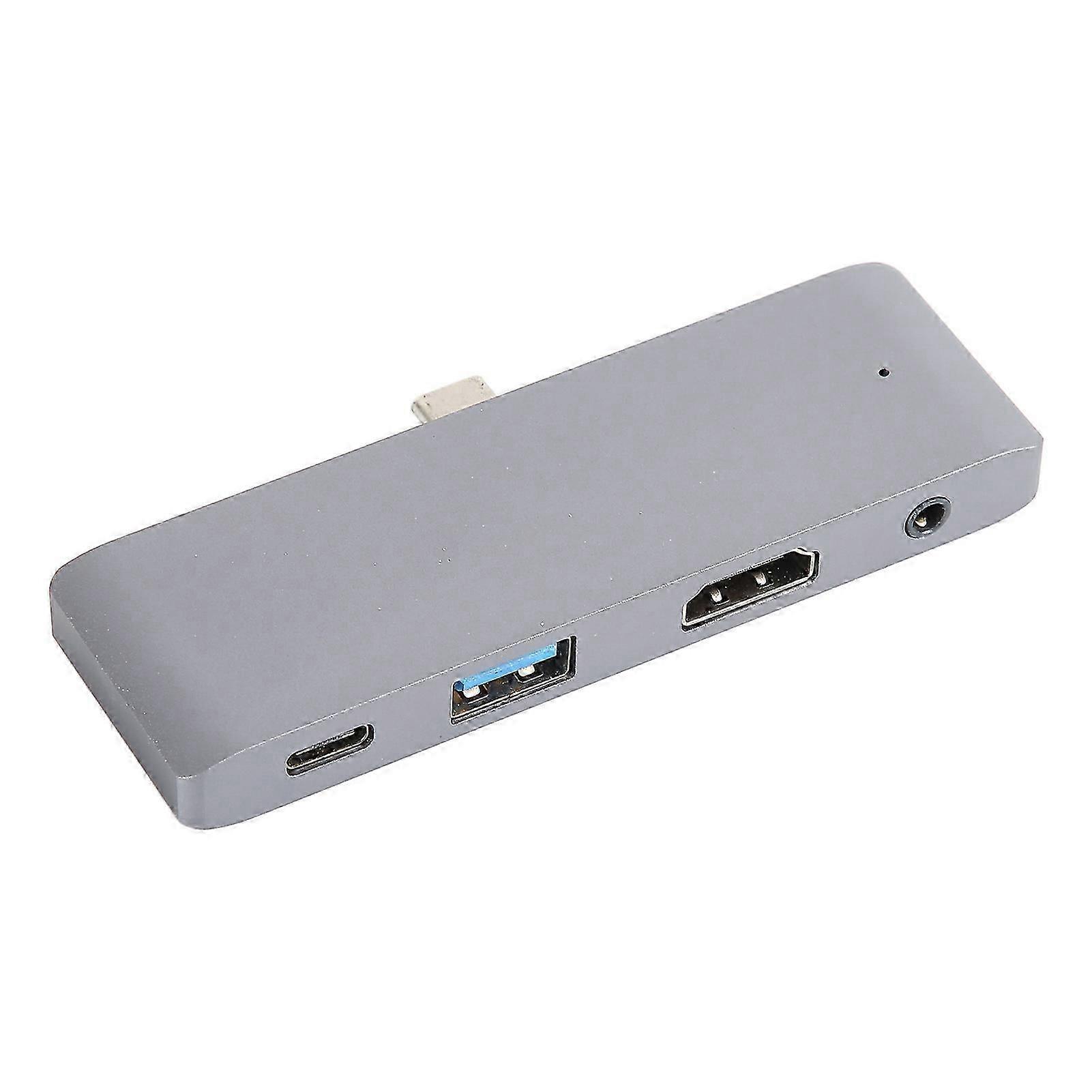 Usb C Hub 4 In 1 Aluminum Alloy Usb C To Usb Usb3.0 Hdtv Aux 3.5mm Usb C Splitter For Os X Tablet Pro