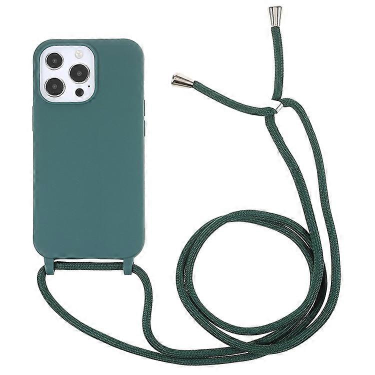 Compatible For iPhone 16 Pro Max Case TPU Soft Shockproof Phone Cover with Adjustable Lanyard