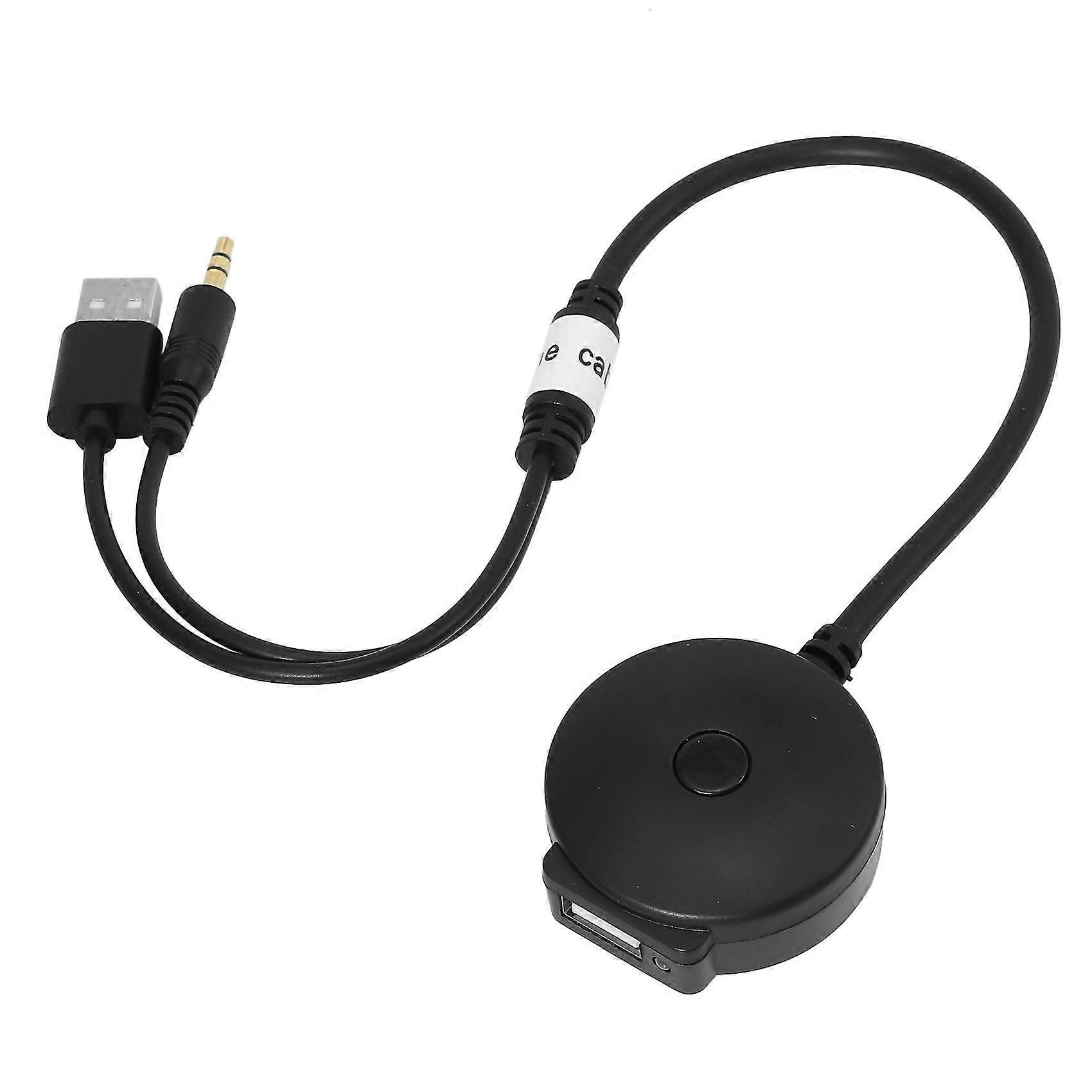 Car Wireless Bluetooth Audio Aux And Usb Music Adapter Cable For