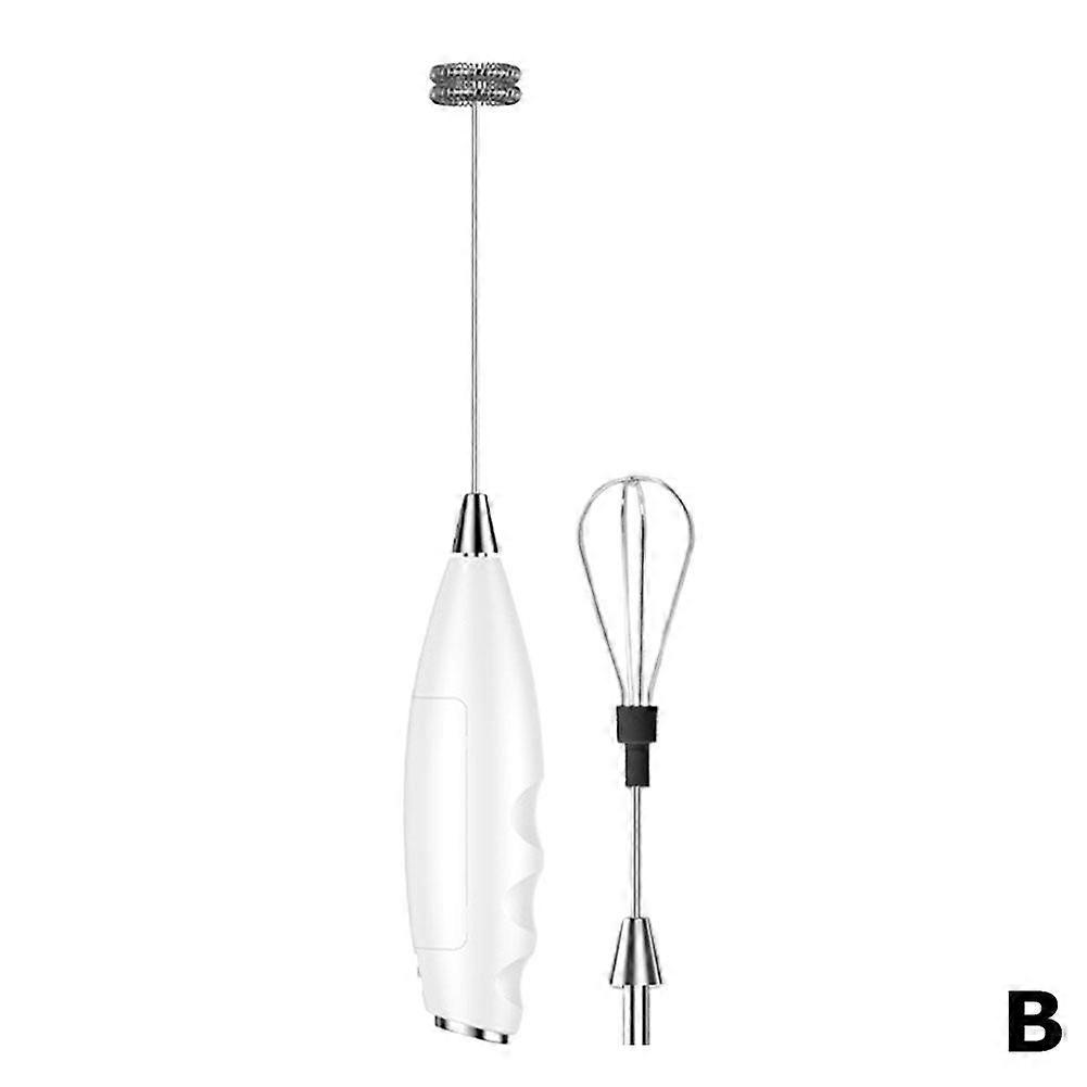 Portable Electric Mixer Rechargeable Handheld Multi Function Strong Power 2 Heads For Baking